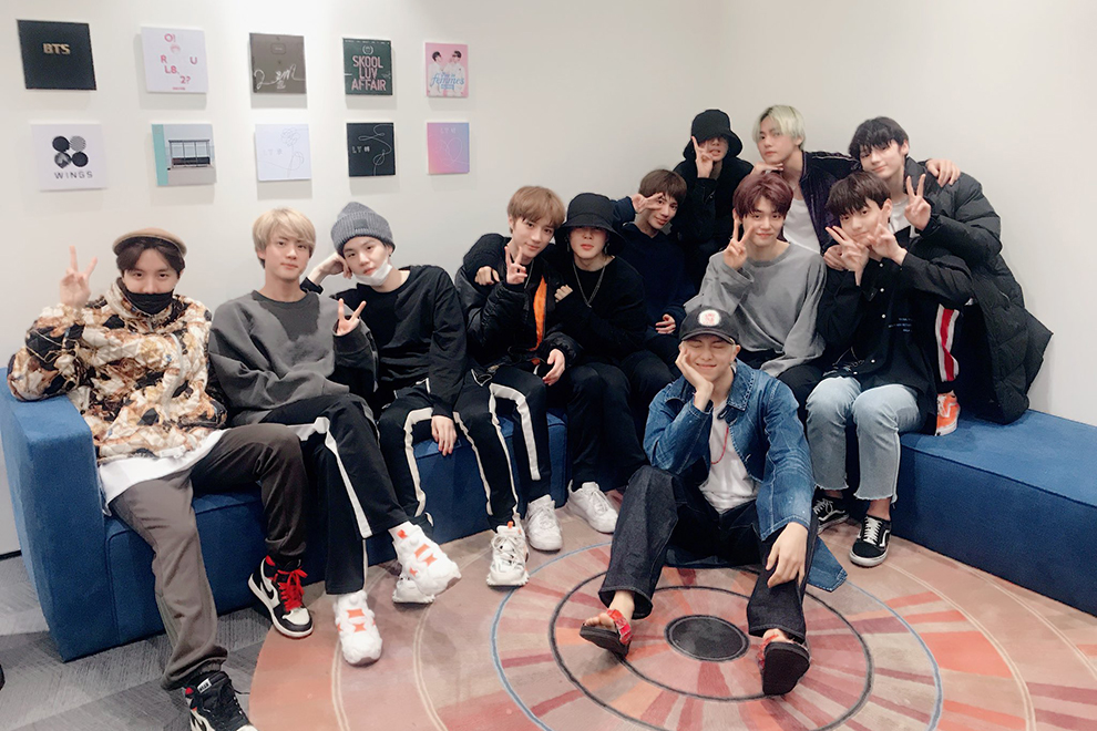 Первая совместная фотография BTS и TXT