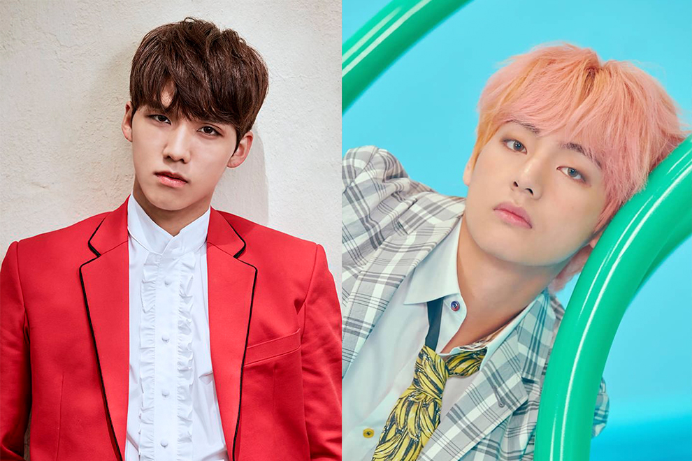 Донгю из SPECTRUM нарисовал фан-арт для Ви из BTS