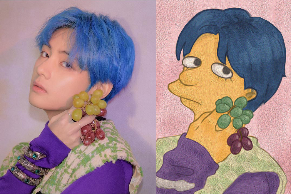 Vimpsons: Как Ви из BTS стал персонажем мультфильма «Симпсоны»?